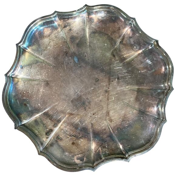 Vintage Chippendale International Silver Co Plated Serving Tray Platter - Picture 2 of 13